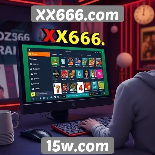 Experiência do usuário no site de jogos XX666